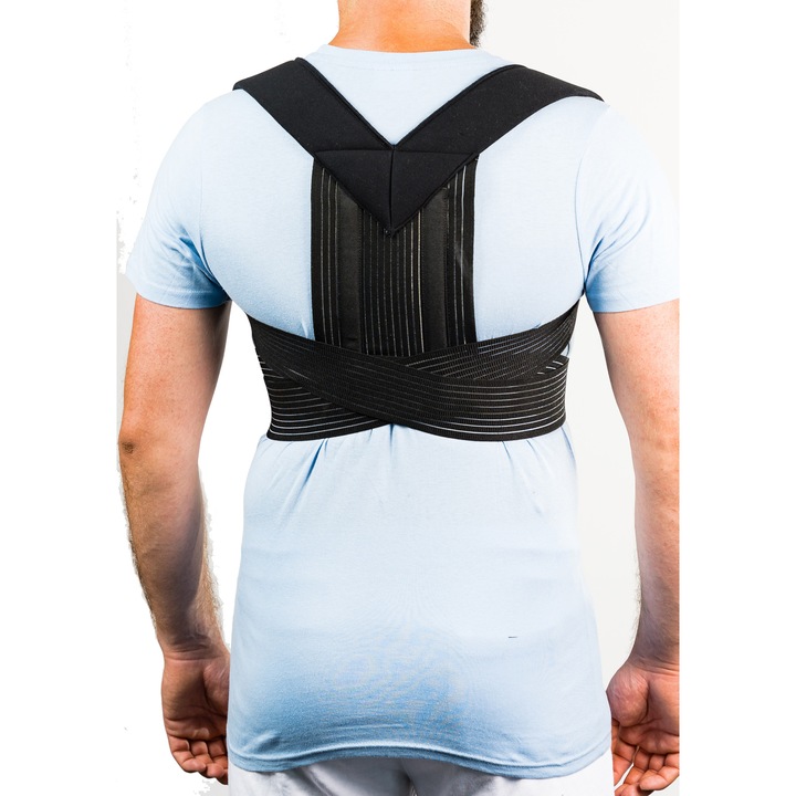 Orteza cervicotoracica - Ham de memorie - ZHZ Medical - Negru - NR 6