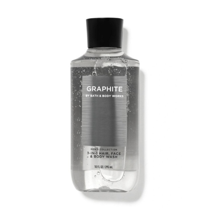 Gel de dus Graphite, pentru Barbati, 295 ml, 3 in 1 Par - Fata - Corp
