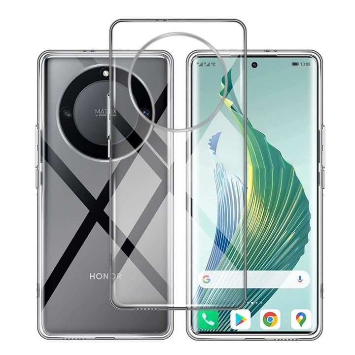 Панел за телефон Honor X50 5G - прозрачен силиконов кейс