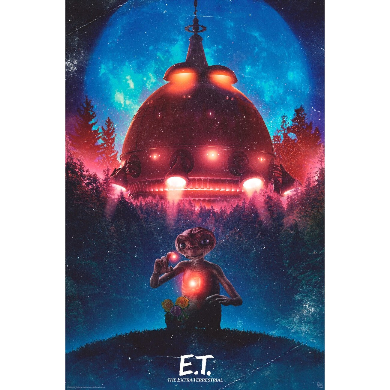 Poster, E. T Spaceship, 91.5 x 61 cm - eMAG.ro