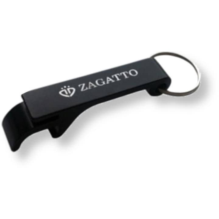 Palacknyitó, Zagatto®, kulcstartó, logó, fekete