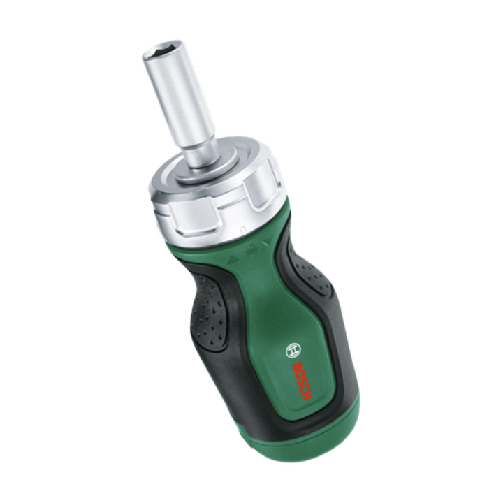 Къса отвертка с тресчотка Bosch 1600A027PK, С 6 бита, Диаметър на дръжката 37 мм, Хром Ванадий