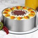 Inel reglabil pentru tort, Zola®, diametru 16-30 cm si inaltime 8.5 cm, otel inoxidabil, argintiu