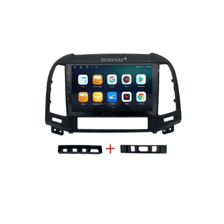Navigatie android 12/32Gb memorie interna 2gb Ram dedicata pentru Hyundai Santa Fe 2/An 2006-2012 sunet dsp+rds 4*50W Wi-fi bluetooth integrat, rezolutie full HD 1280*720