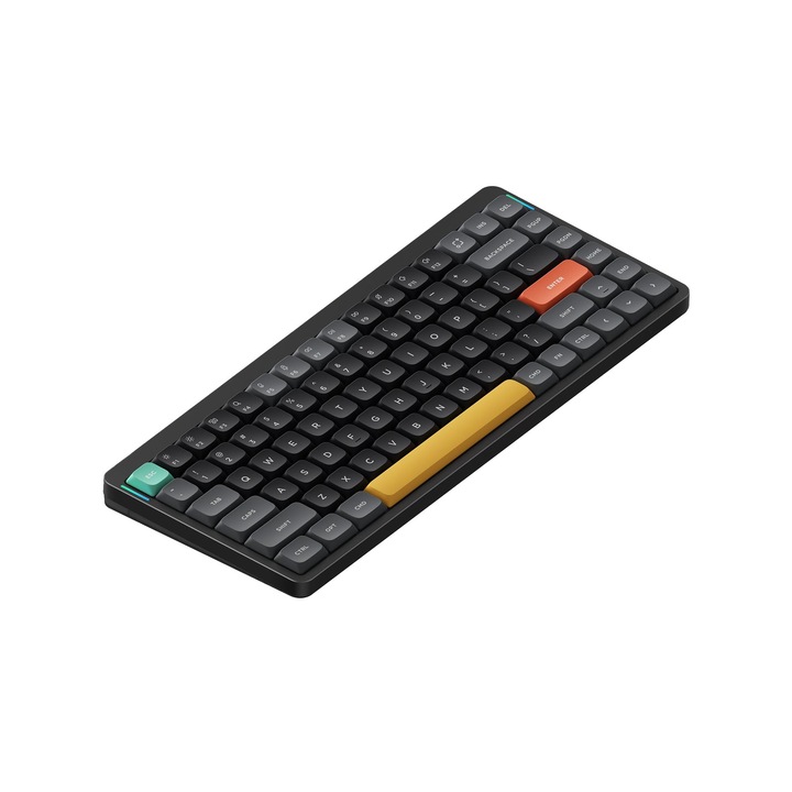 Безжична механична клавиатура Slim Nuphy Air75 V2, черно, Moss