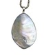 Színvarázs természetes abalone kagyló, pávakagyló, extra minőségű, színjátszós nagy medál, nyaklánc, körméret: 53+7 cm