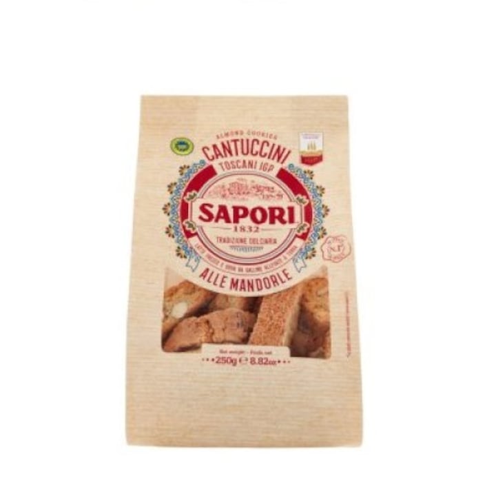 Biscuiti cu migdale Cantuccini Toscani IGP Sapori 250g