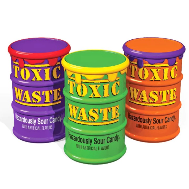Bomboane Toxic Waste Sour Mix 3x42g