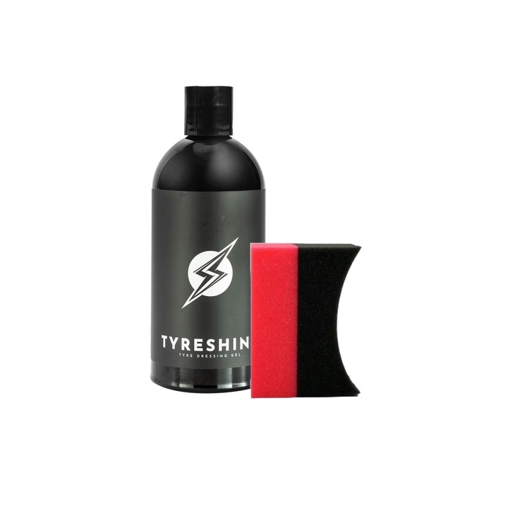 Gel protectie si luciu anvelope, Flash Detail, 500ml, Tyreshine pachet cu aplicator dedicat