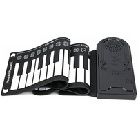 Pian portabil, tastatura din silicon, compact si portabil, sunet realist, usor de transportat, 70 x 22.5 cm - CLAVIER