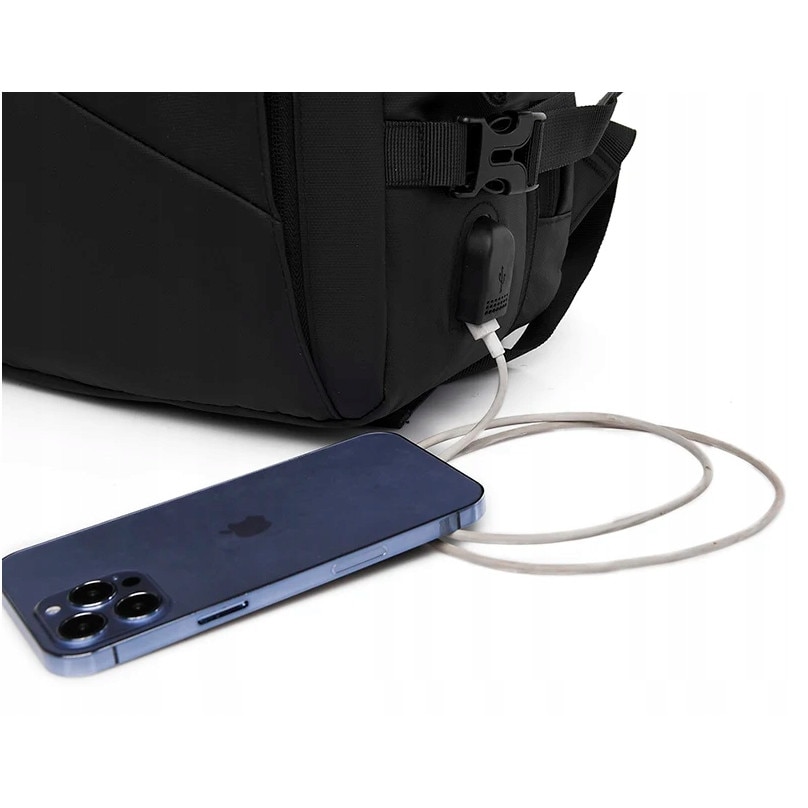 Rucsac pentru laptop, 48 x 36 x 15 cm, 32L, Negru