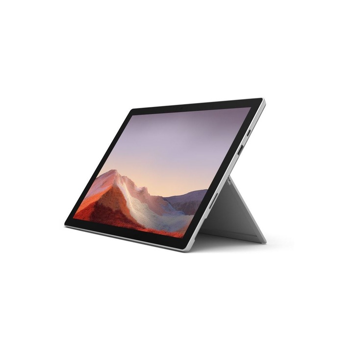 Tableta Surface Pro 7+ Business, Microsoft, de 12.3 inchi 128 GB i3 8 Gb, Windows10 Pro, Platina