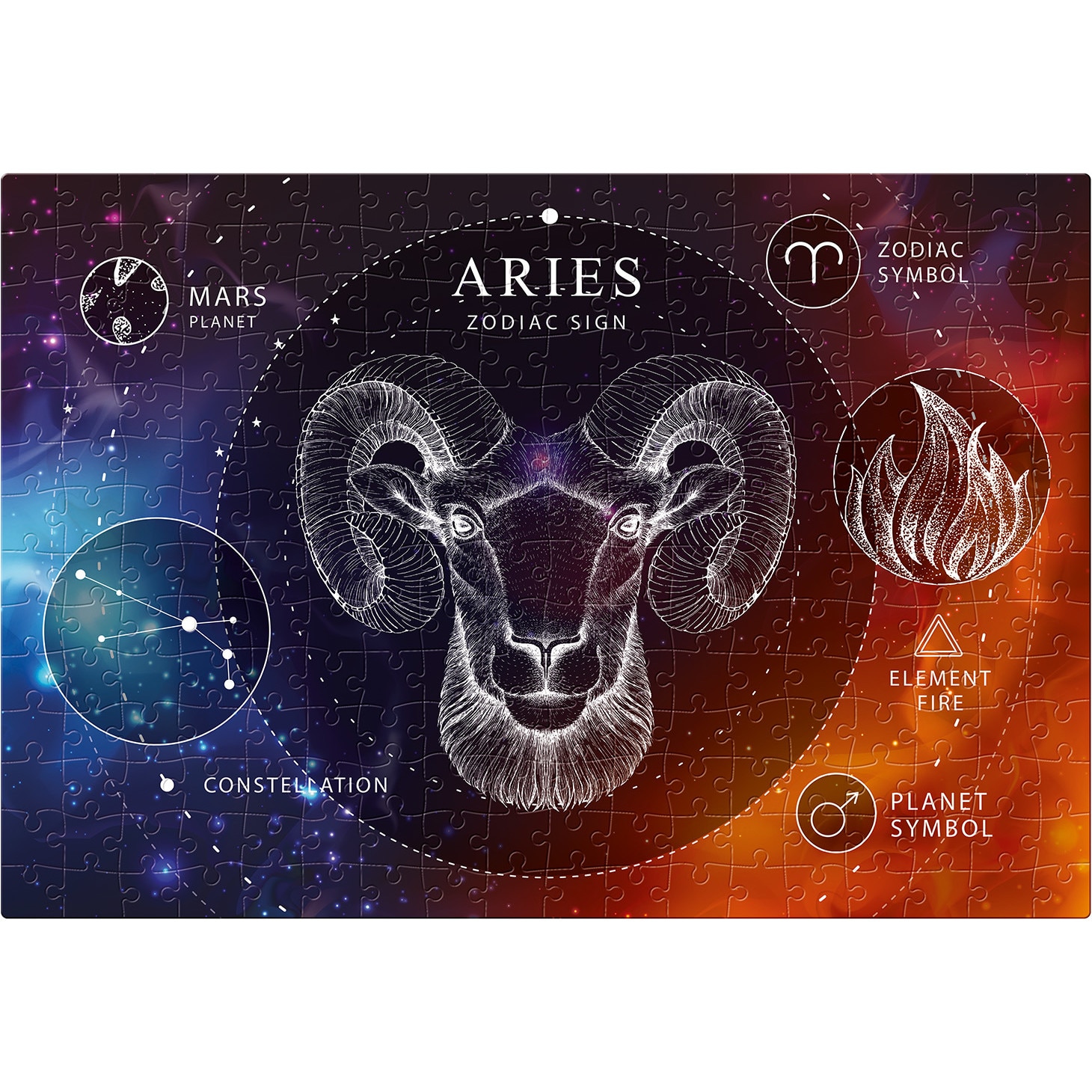 Puzzle Zodiac Signs 1, Berbec, 250 piese, Interdruk - eMAG.ro