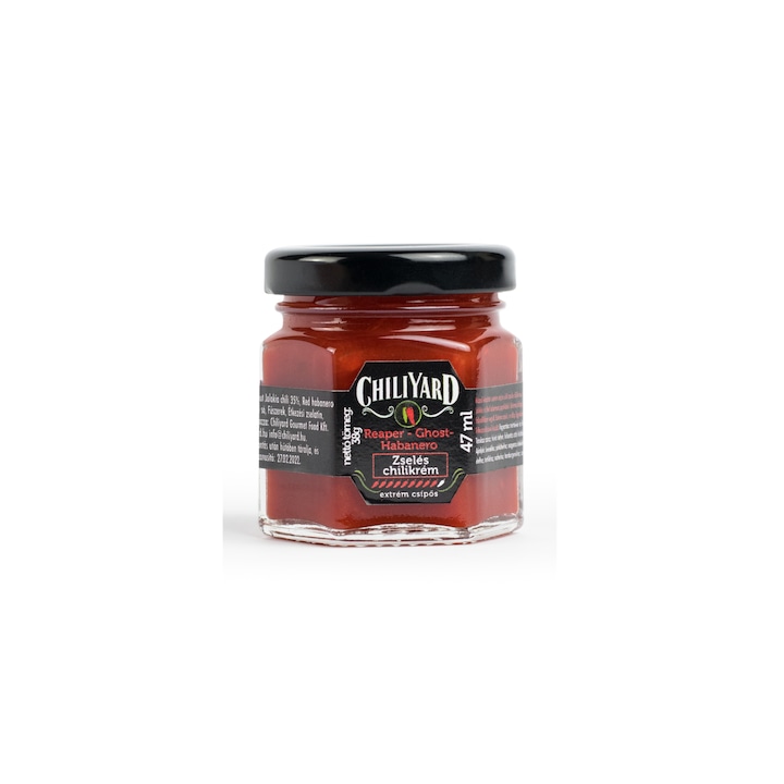 Pasta ardei iute, ChiliYard, Reaper/Ghost/Habanero crema extrem de iute jeleu chili, 47 ml