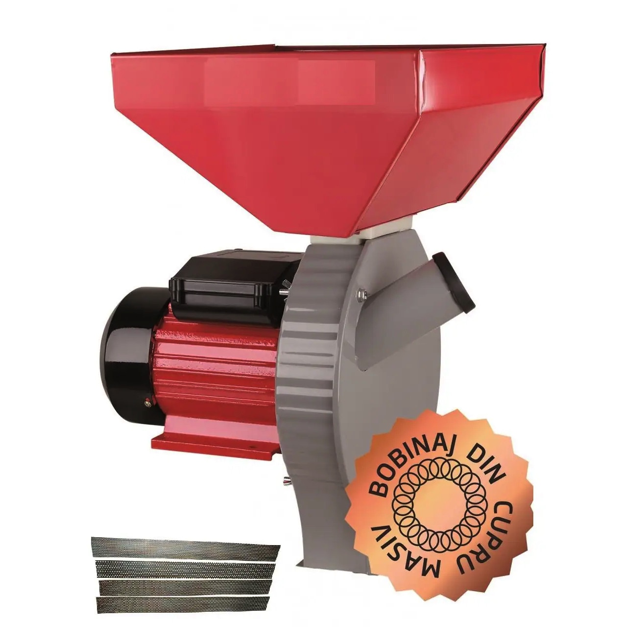 Moara Ruseasca Moara ruseasca profesionala pentru cereale cu ciocanele, 3.8 kW, 230 kg ...
