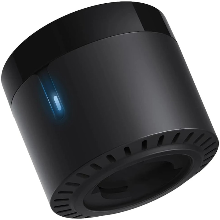 Intrerupator (hub) inteligent BroadLink RM4 Mini, control IR, Wireless, 4G, compatibil Android/iOS, Alexa/Google Assistant, pentru aer conditionat, televizor, sistem audio
