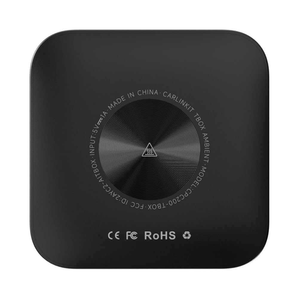 Безжичен адаптер, Carlinkit, Tbox LED, Съвместим с Bluetooth/WiFi ...