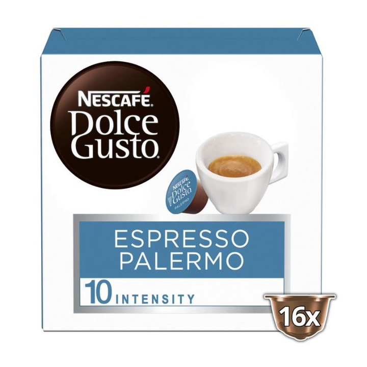 Capsule Nescafe Dolce Gusto Espresso Palermo, 16 capsule, 99.2g