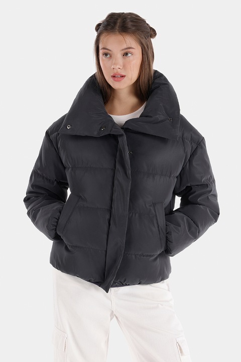 COLIN'S, Geaca cu guler inalt, Gri antracit