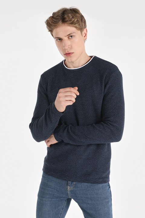 COLIN'S, Pulover cu decolteu rotund, Bleumarin