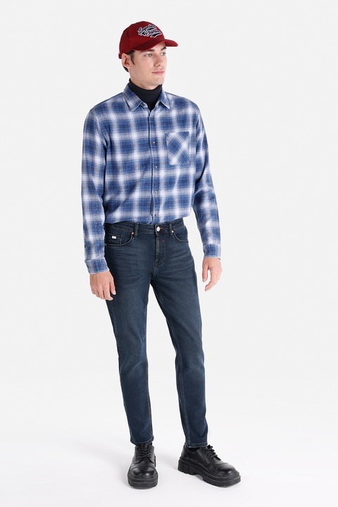 COLIN'S, Blugi cu talie medie 067 Jack, Albastru inchis