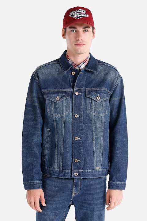 COLIN'S, Jacheta lejera de denim Ranier 157, Albastru inchis