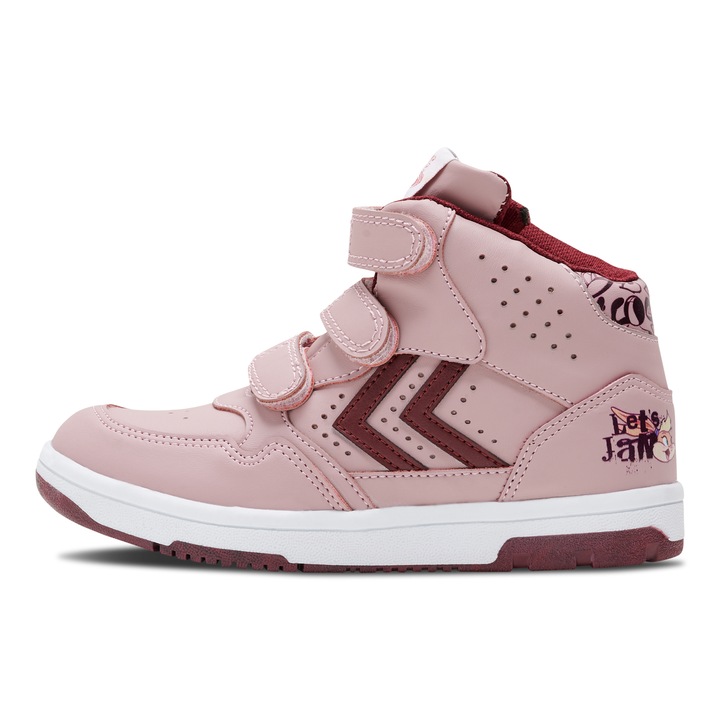 Pantofi copii SPACE JAM CAMDEN HIGH JR, Hummel, piele sintetica si inchidere velcro, 1725, Lila, 35 EU