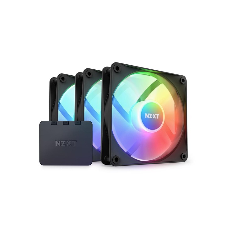 Комплект вентилатори NZXT F120 RGB Core, 3 x 120mm + RGB Контролер