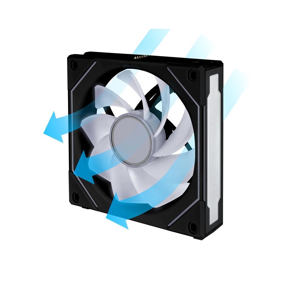 Ventilator Lian-Li UNI SL-INF Reverse Blade, 120 mm, ARGB PWM, Negru ...