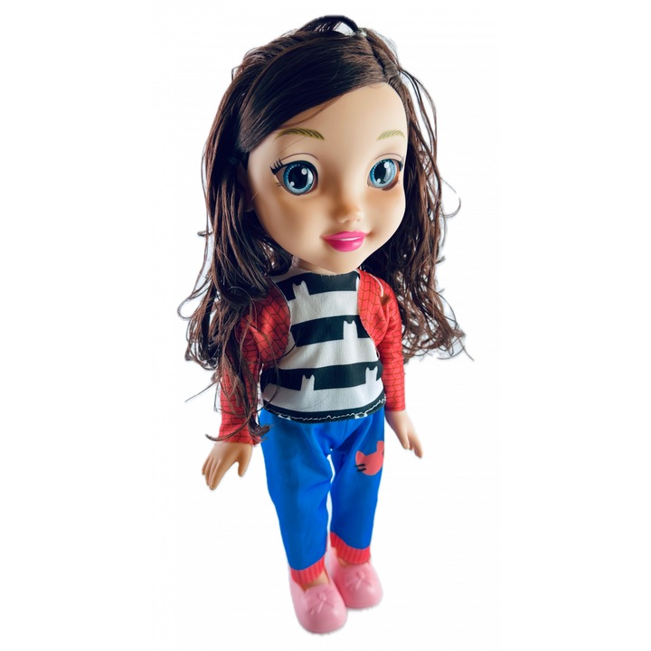 Papusa Gabi DOLL LUCKY, Almido, canta, cu baterii, 32 cm Multicolor