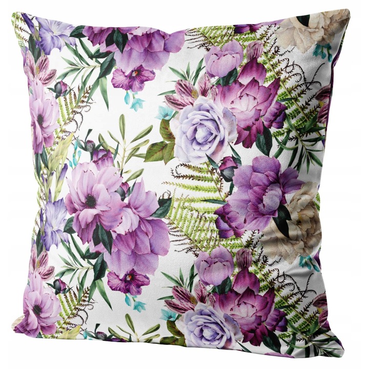 Fata De Perna Decorativa, Homeview, 123, 40X40, Velur, Multicolor