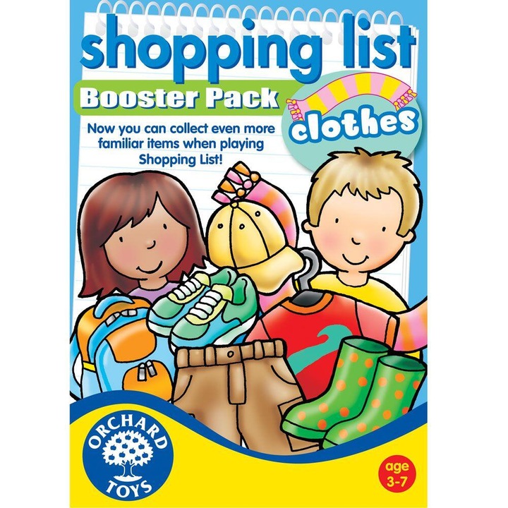Joc interactiv pentru copii - Lista de cumparaturi - Hainutele mele
