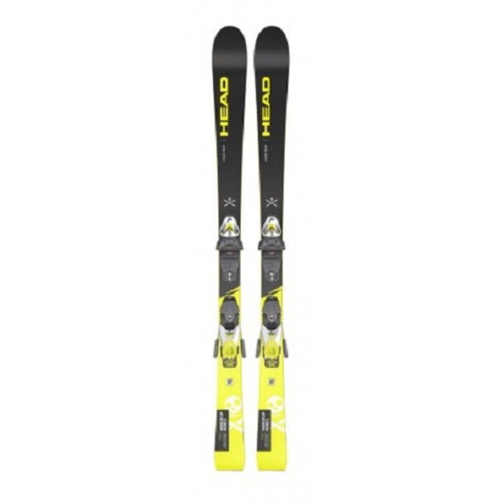 Ски Head junior WC IRace Team, С връзки, 120 см, SLR 7.5 SW, Черно-жълто