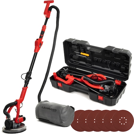 Slefuitor pereti si tavane, girafa, Lehmann Aurore 2.0, maner telescopic, LED, 1800W, sac colectare si 6 discuri incluse