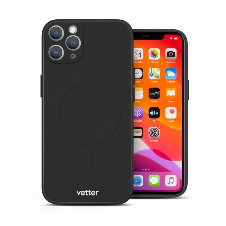 Husa pentru iPhone 11 Pro Max Vetter soft pro ultra magsafe black