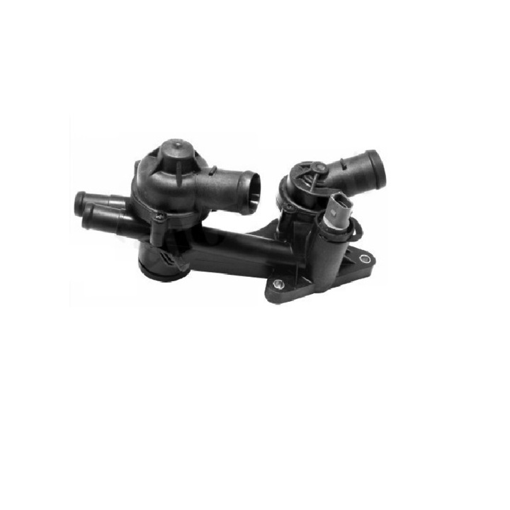 Termosztát + ház, Vw Golf V Touran Passat Eos Jetta, Audi A3, Skoda Octavia, Me Premium