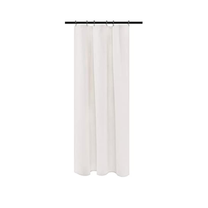 Perdea dus, Vaxiuja, 100x180cm, PEVA impermeabil, Usor de curatat, Alb
