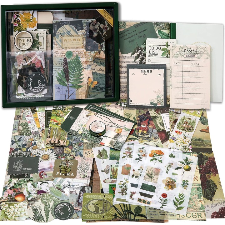 Kit pentru album foto, WALALLA, 480 Accesorii, A6, Multicolor