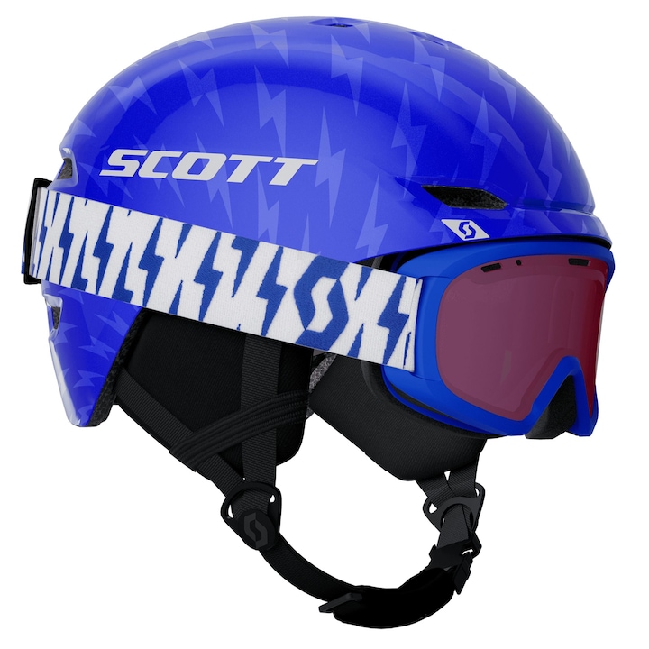 Комплект ски каска и очила Scott Keeper 2+ Jr Witty, За деца, Размер M (53-56 см), Син