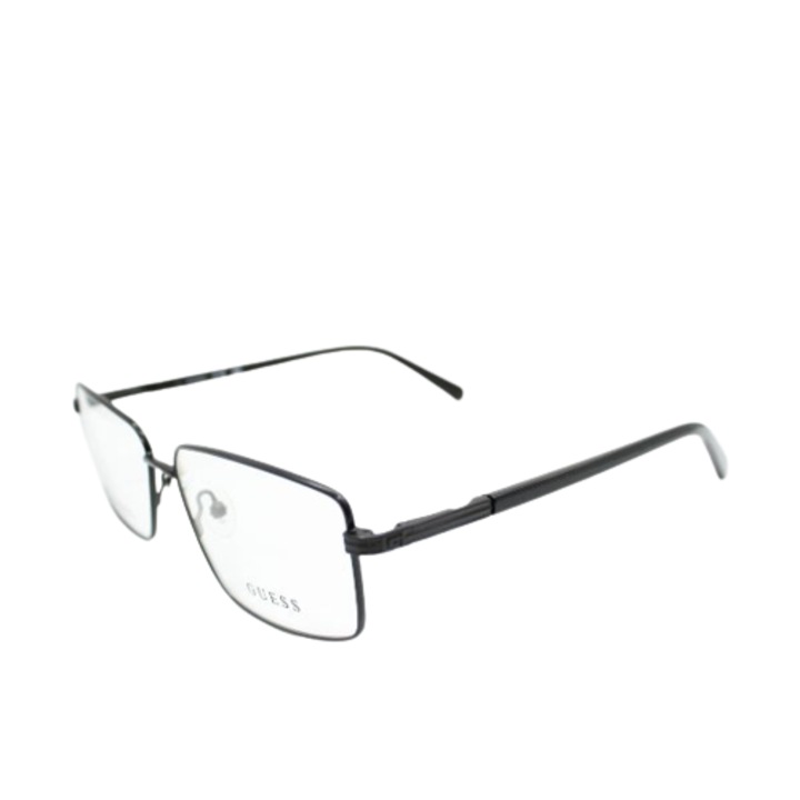 Рамки за очила, Guess, Gu50061 002, правоъгълни, черни, метални, 56 mm x 15 mm x 145 mm