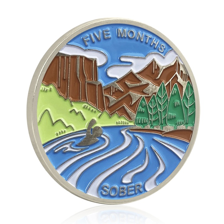 Monede de sobrietate, 5 luni, Alaij, Multicolor
