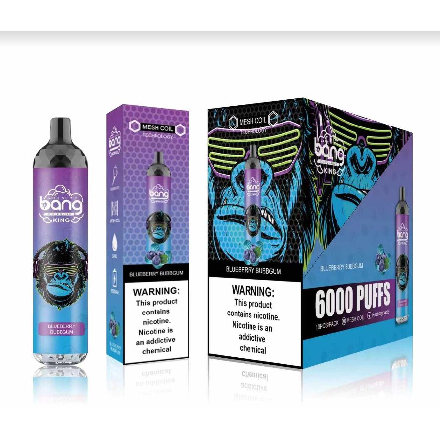 Tigara electronica Bang King 6000 puff fara nicotina, Blueberry