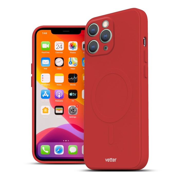 Husa pentru iPhone 11 Pro Vetter soft pro ultra magsafe red