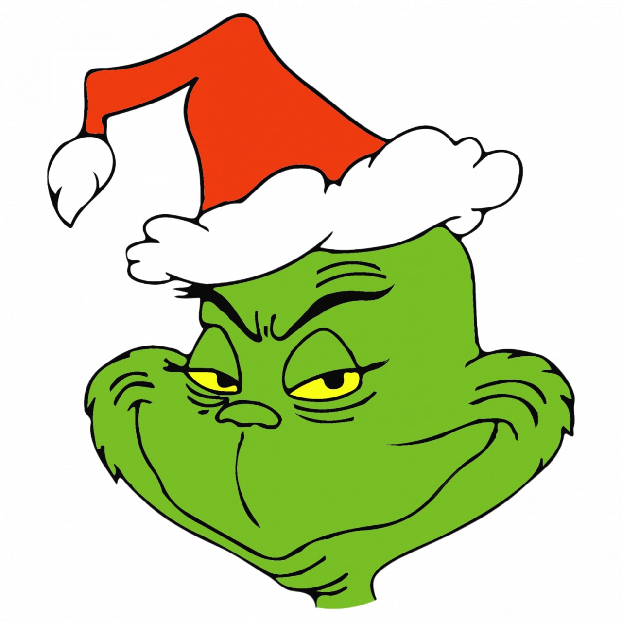 Set 5 bucati, Sticker decorativ, Grinch se uita la tine cu dezinteres ...