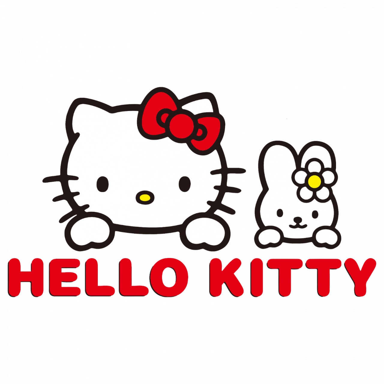 Комплект от 4 части, Декоративен стикер, лого Hello Kitty