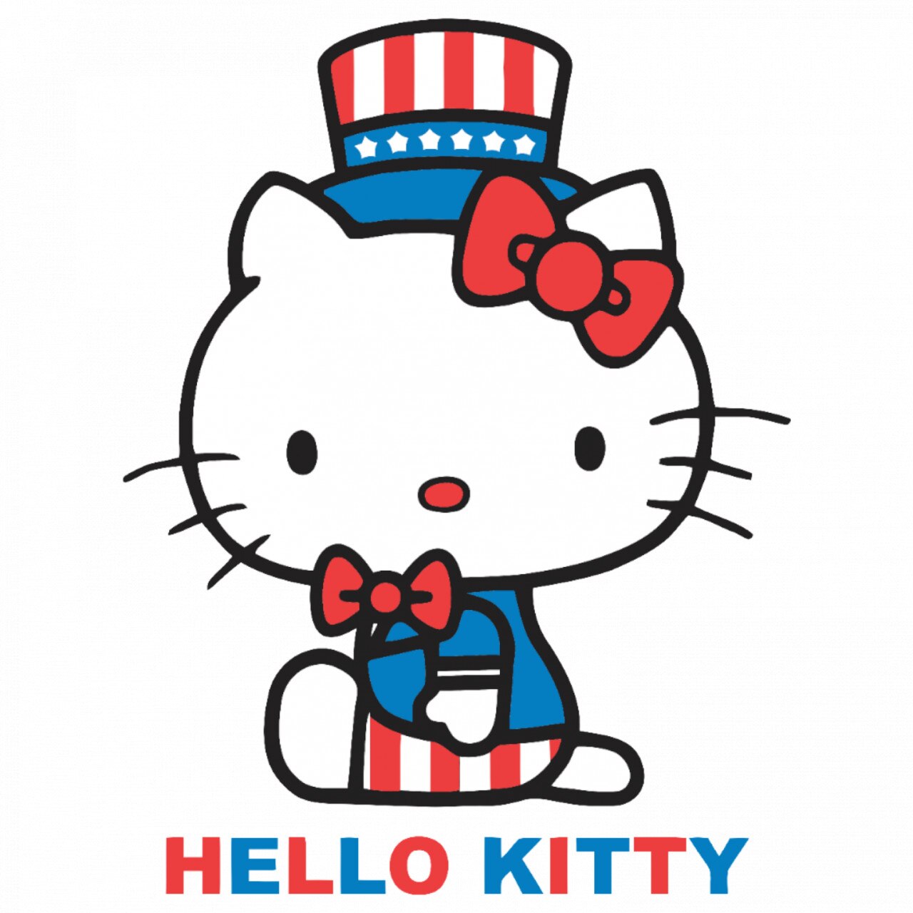 Комплект от 4 части, Декоративен стикер, Hello kitty President of ...