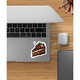 Set 4 bucati, Sticker decorativ, Felie de tort cu ciocolata, Rezistent la apa, NO9252, 10 cm, Multicolor
