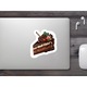 Set 4 bucati, Sticker decorativ, Felie de tort cu ciocolata, Rezistent la apa, NO9252, 10 cm, Multicolor