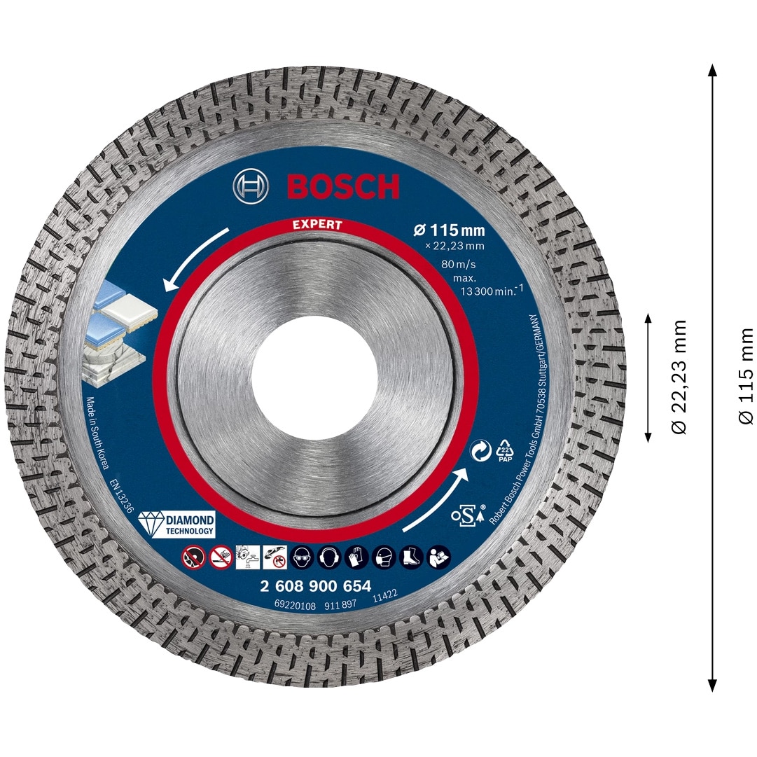 ちぃ Disc de taiere diamantat Bosch Expert HardCeramic 2608900654