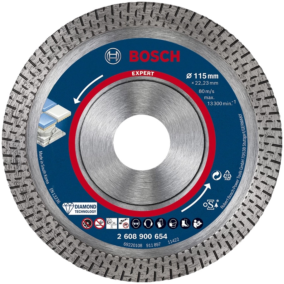 Disc de taiere diamantat Bosch Expert HardCeramic 2608900654